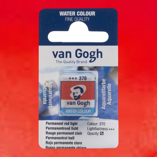 Van Gogh Aquarellfarbe Näpfchen Permanentrot Hell 370