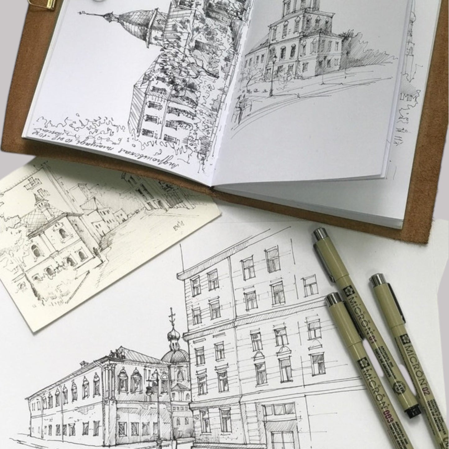 Sakura Pigma Micron Fineliner Set, 6 Stück