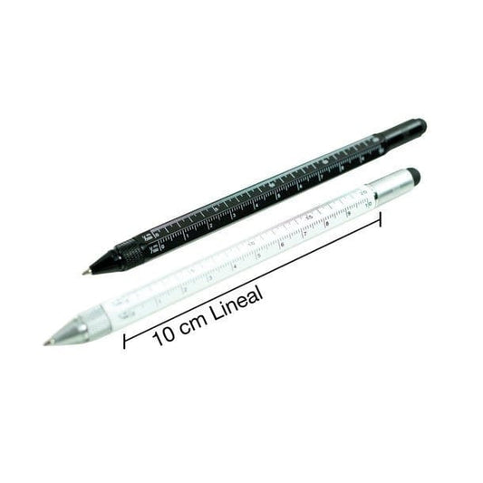 Workman's Multi Tool 8-in-1 Konstruktionsstift – Messing, Wasserwaage & Touch