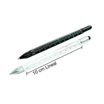 Workman's Multi Tool Alu 8-in-1 Konstruktionsstift – Sechskant, Wasserwaage & Touch
