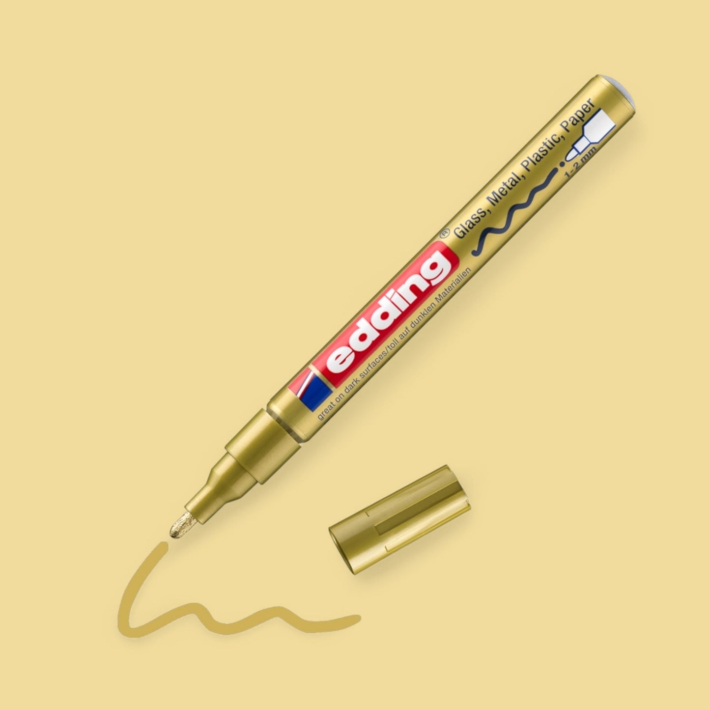 Edding 753 Glanzlack-Marker Gold , 1-2 mm