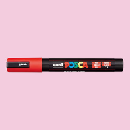Uni Posca PC-5M Acrylmarker 1.8-2.5mm Rot 15