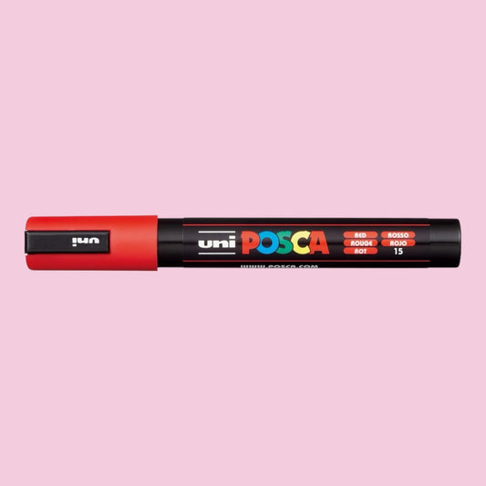 Uni Posca PC-5M Acrylmarker 1.8-2.5mm Rot 15