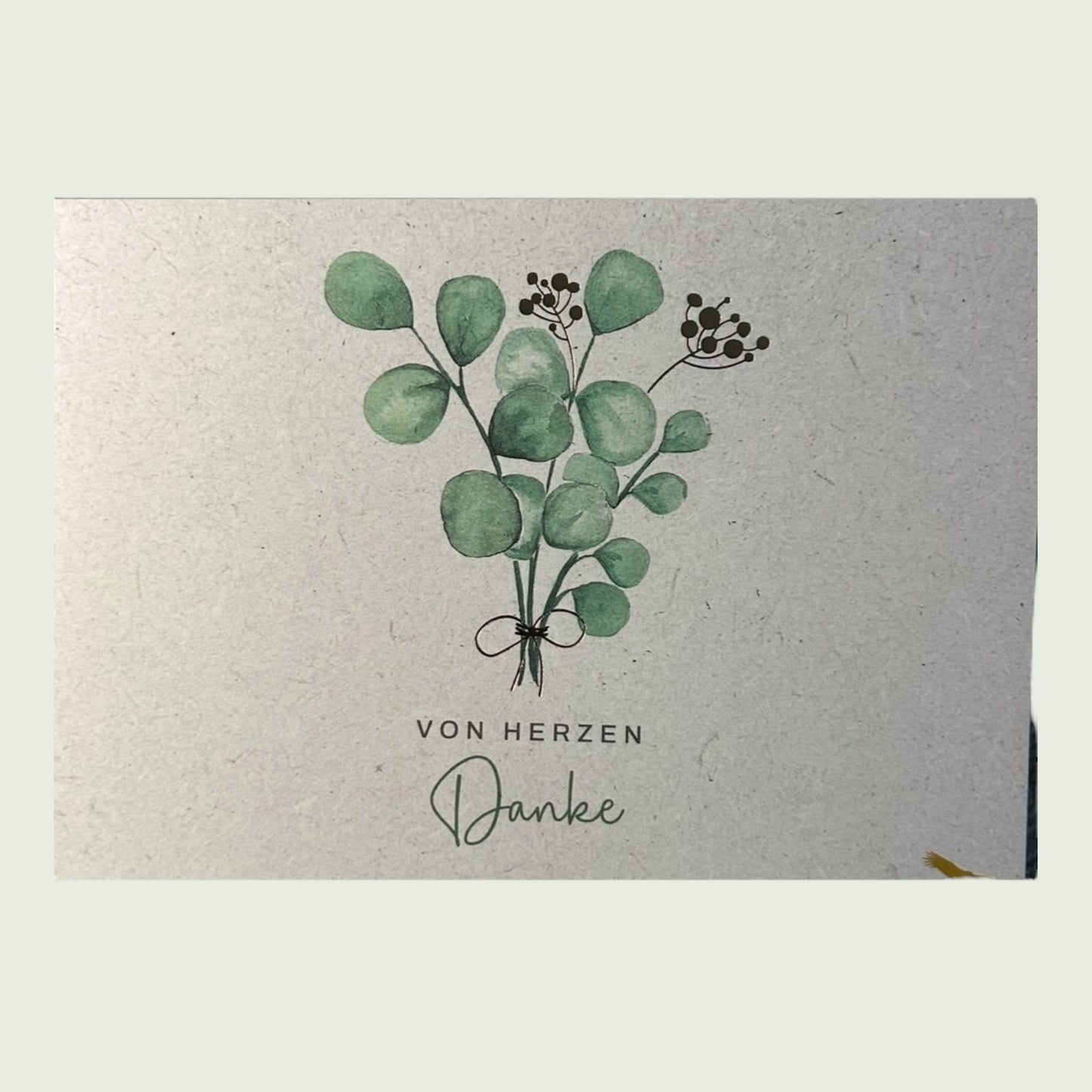 Postkarte „Von Herzen Danke“