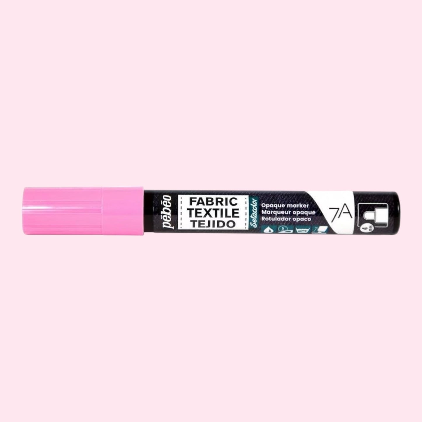 Pébéo Textil 7A Marker Opak – 4 mm Rundspitze , Rosa