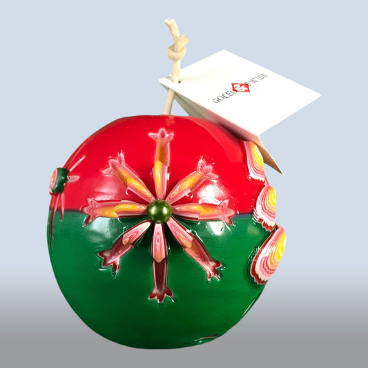Geschnitzte Kerze Rund - Holiday Grove