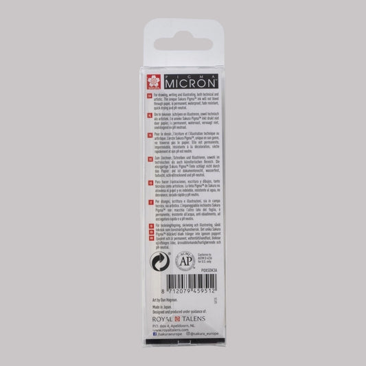 Sakura Pigma Micron Fineliner Set, 3 Stück
