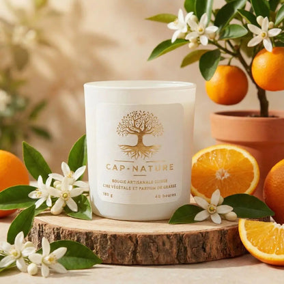 Bougie Parfumée "Fleur d'oranger" - Cire de Soja