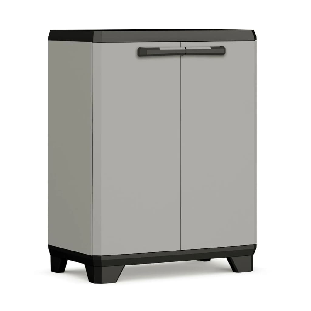 Keter Lagerschrank Niedrig Planet Grau und Schwarz