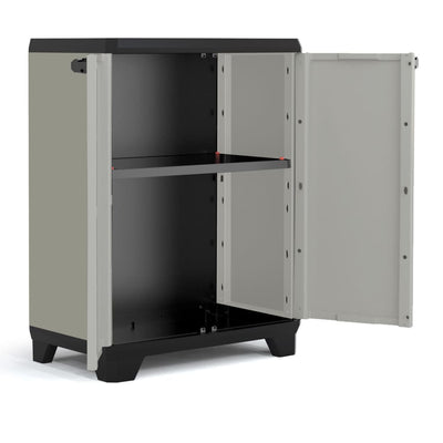 Keter Lagerschrank Niedrig Planet Grau und Schwarz