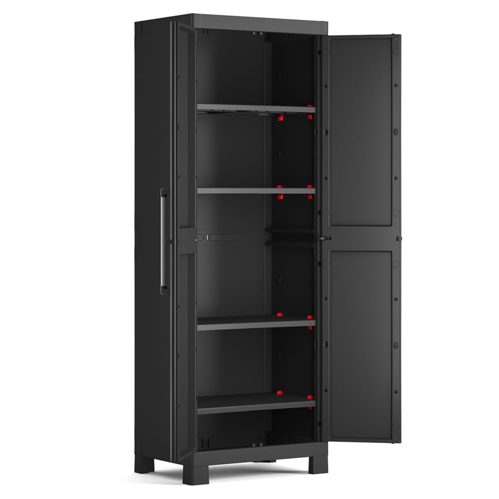 Keter Lagerschrank Detroit Hoch Schwarz