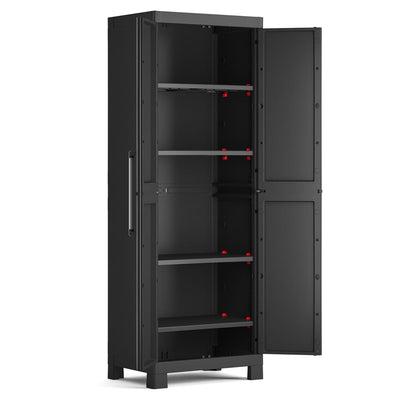 Keter Lagerschrank Detroit Hoch Schwarz