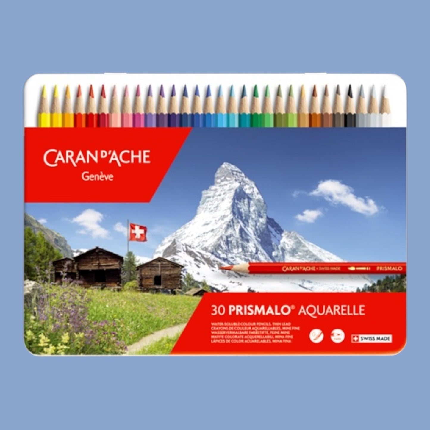Caran d’Ache Prismalo Aquarellstifte – 30 Stück