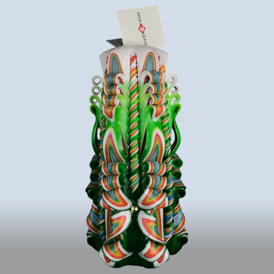 Geschnitzte Kerze Gross - Jungle Shine