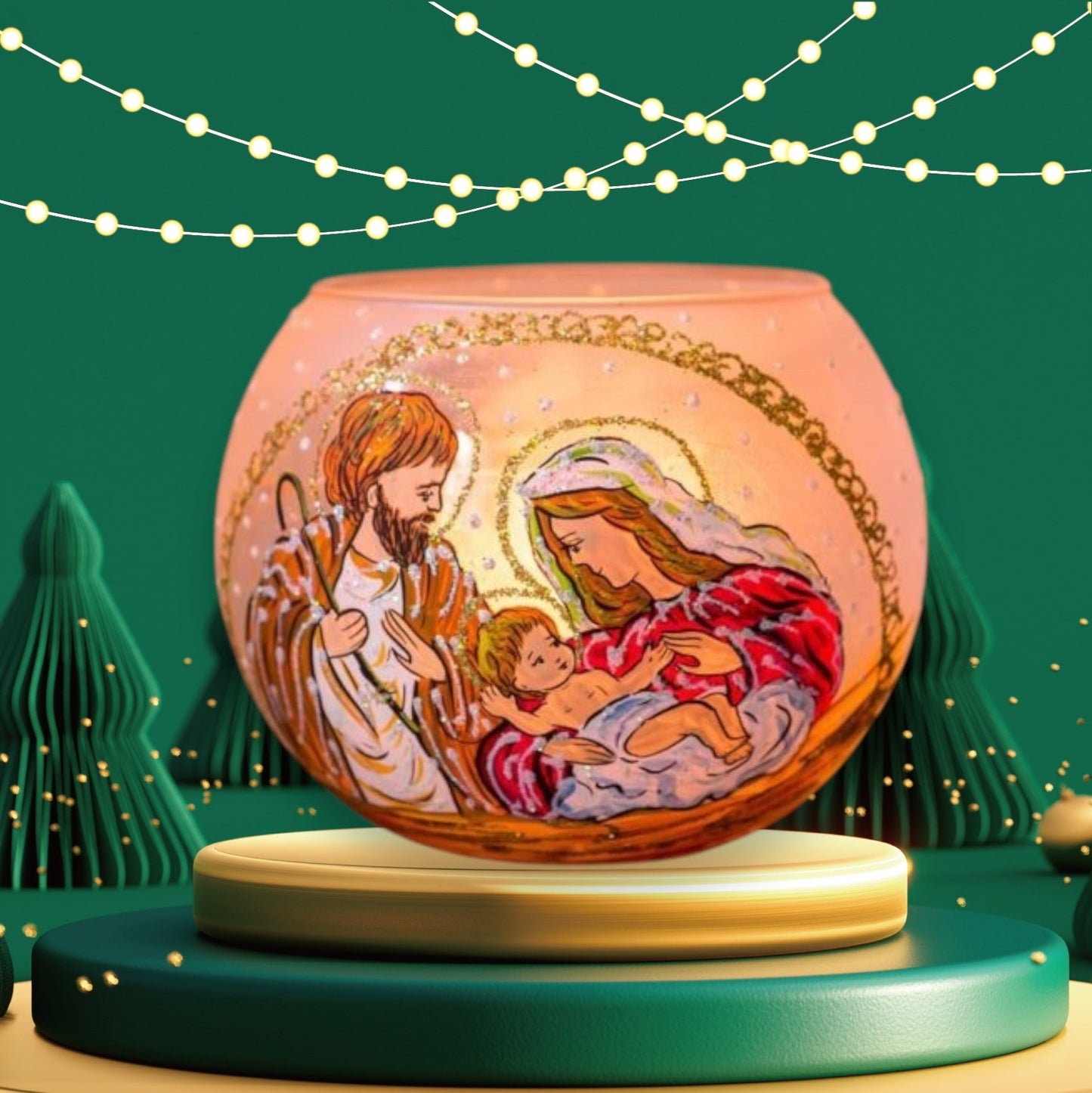 Goleo Teelichtlampe - Holy Night