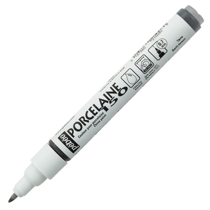 Pebeo Porcelaine 150 Paint Marker - Earth Brown, Feine Spitze