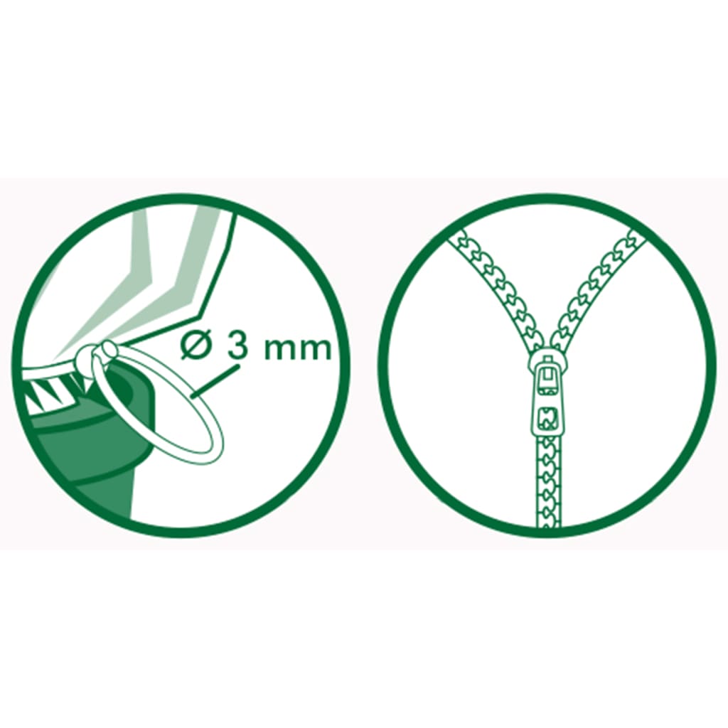 Nature Wintervlies mit Reißverschluss Weiß 70 g/m² 1,5×1,5×2 m