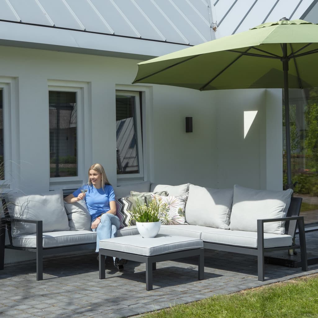 Abdeckung für Loungemöbel-Set 270x210x90 cm Links Grau