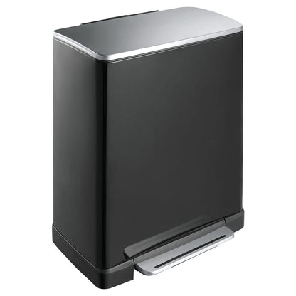 EKO Tretmülleimer E-Cube 50 L Mattschwarz