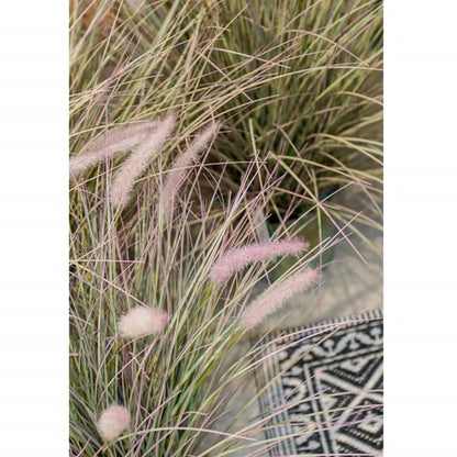 Emerald Künstliches Pennisetum im Zink-Topf 58 cm