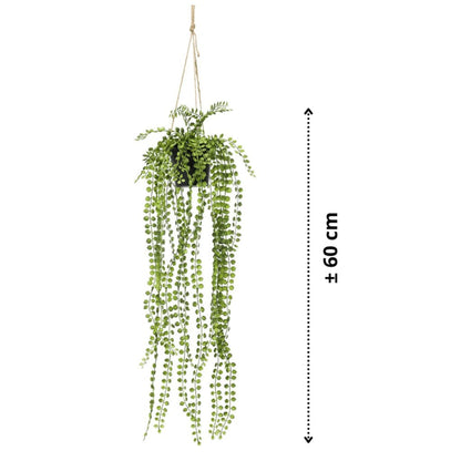 Emerald Kunstpflanze Ficus Pumila Hängend mit Topf 60 cm