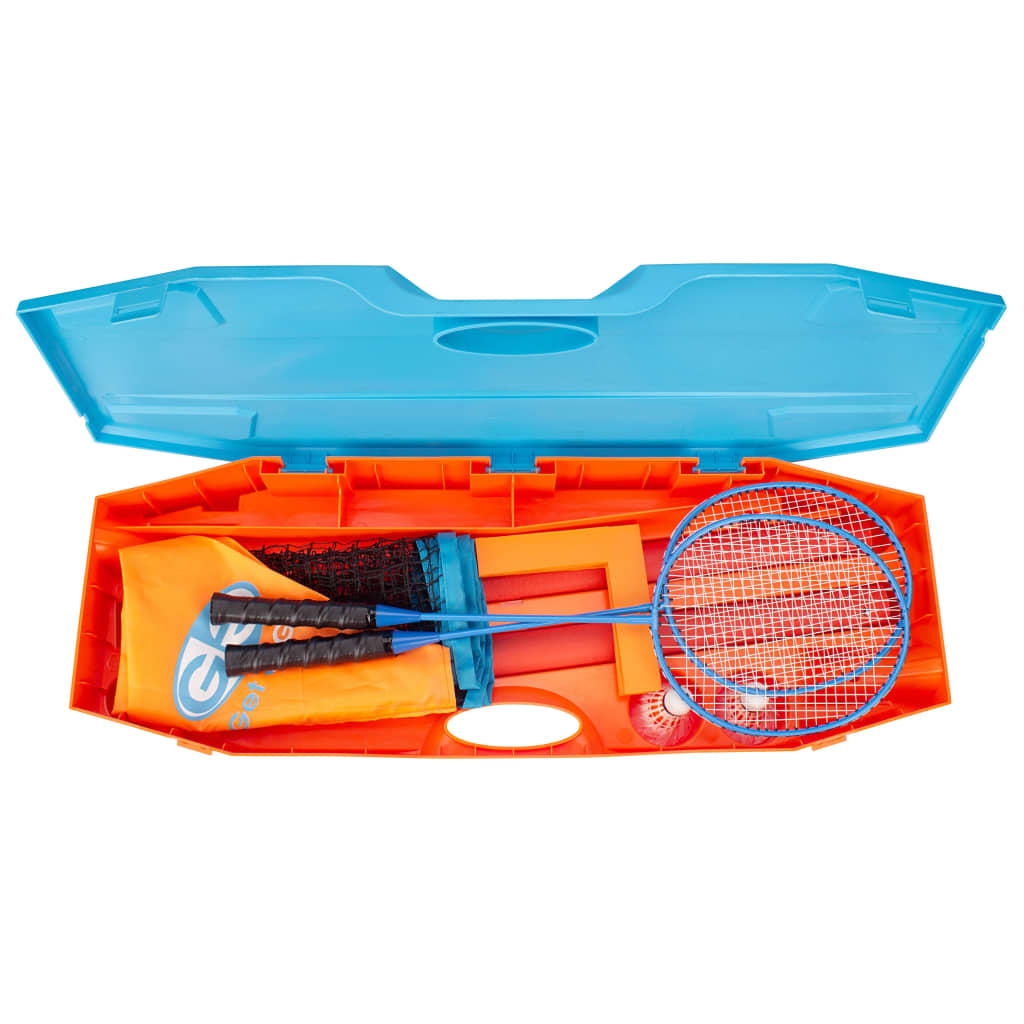 Get & Go Badminton-Set Blau und Orange