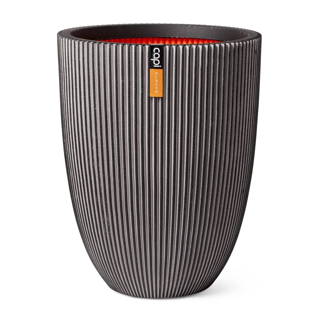 Capi Vase Groove Elegant 46x58 cm Anthrazit