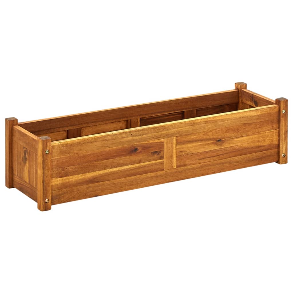 Garten-Hochbeet Akazienholz 100x30x25 cm