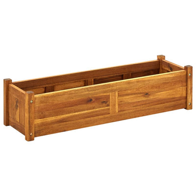 Garten-Hochbeet Akazienholz 100x30x25 cm