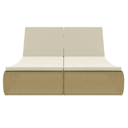 Outdoor-Sonneninsel Poly Rattan Beige