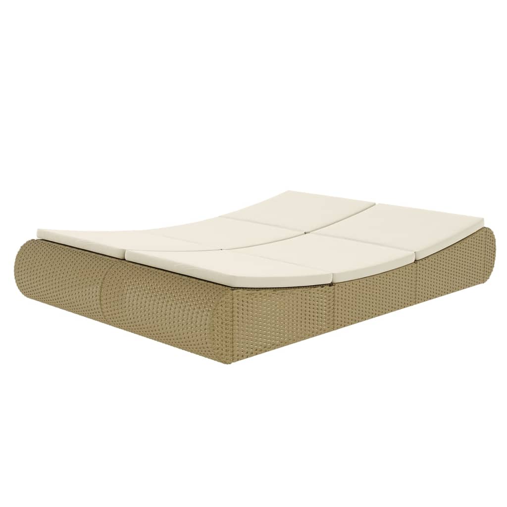 Outdoor-Sonneninsel Poly Rattan Beige