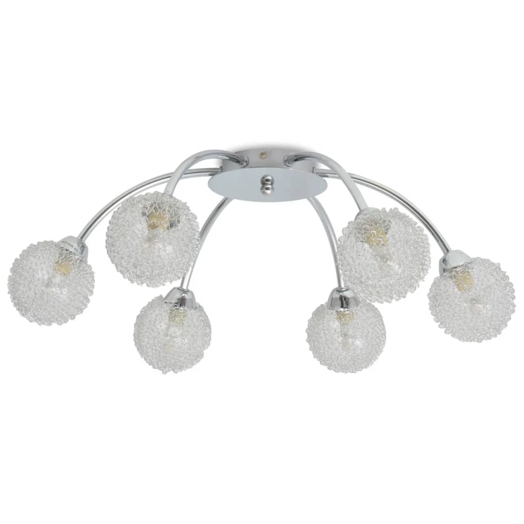 Deckenleuchte mit 6 LED-Glühlampen G9 240 W