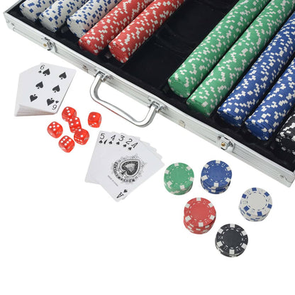 Poker Set mit 1.000 Chips Aluminium