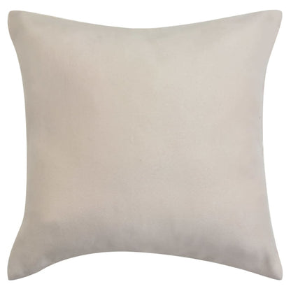 Kissenbezüge 4 Stk. 50x50 cm Polyester Wildleder-Optik Beige