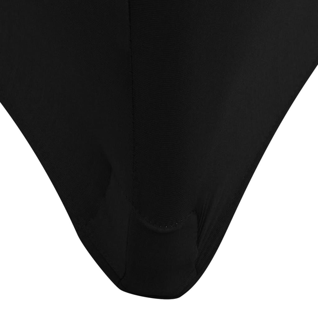 Stretch-Tischhusse 2 Stk. 120 x 60,5 x 74 cm Schwarz