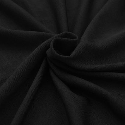 Stretch-Tischhusse 2 Stk. 183 x 76 x 74 cm Schwarz