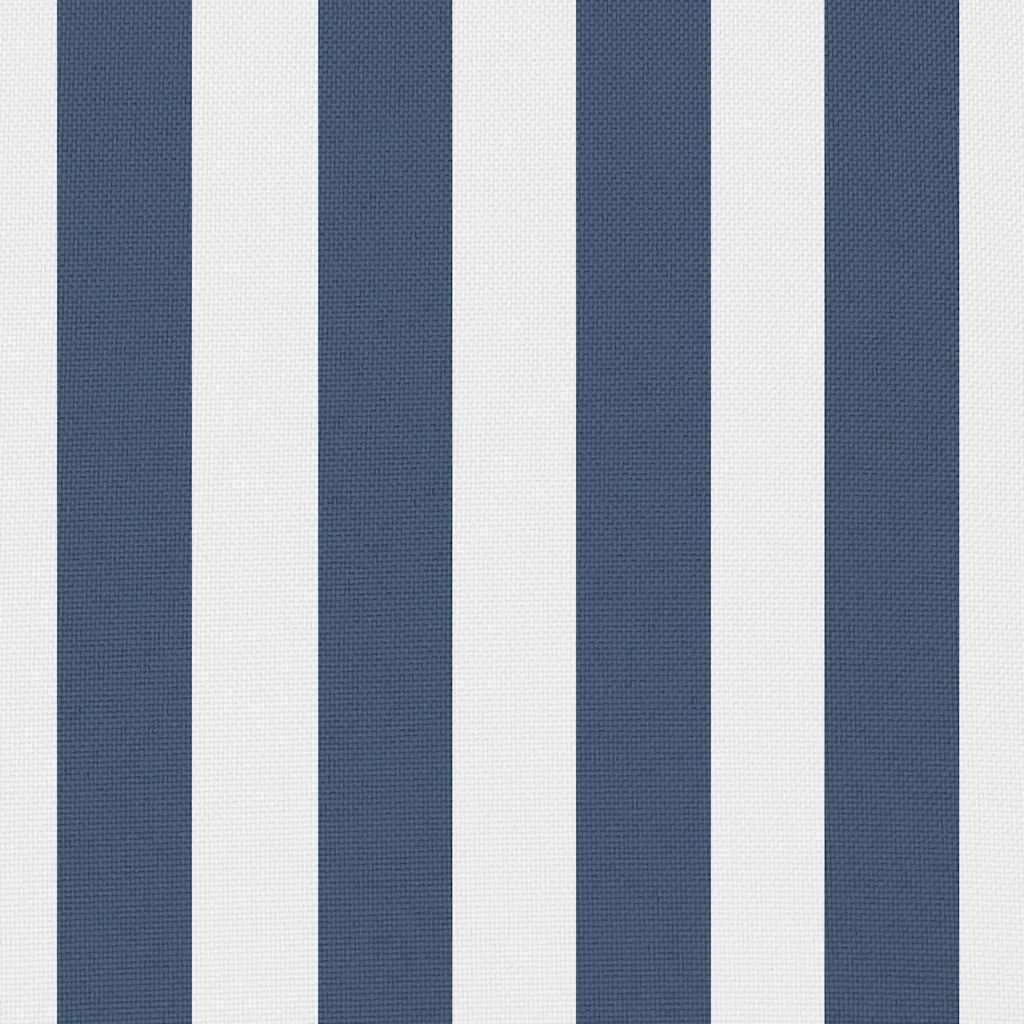 Cuscini da giardino, 2 pezzi, motivo a righe, 45 x 45 cm, blu navy