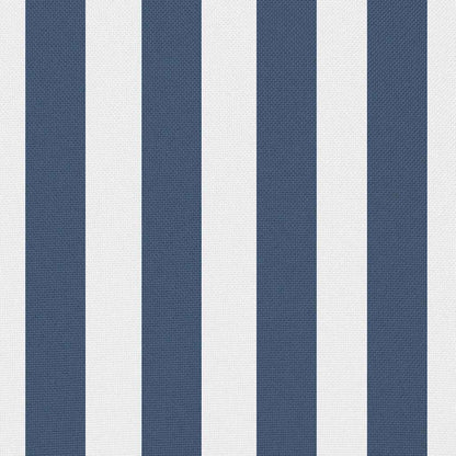 Cuscini da giardino, 2 pezzi, motivo a righe, 45 x 45 cm, blu navy