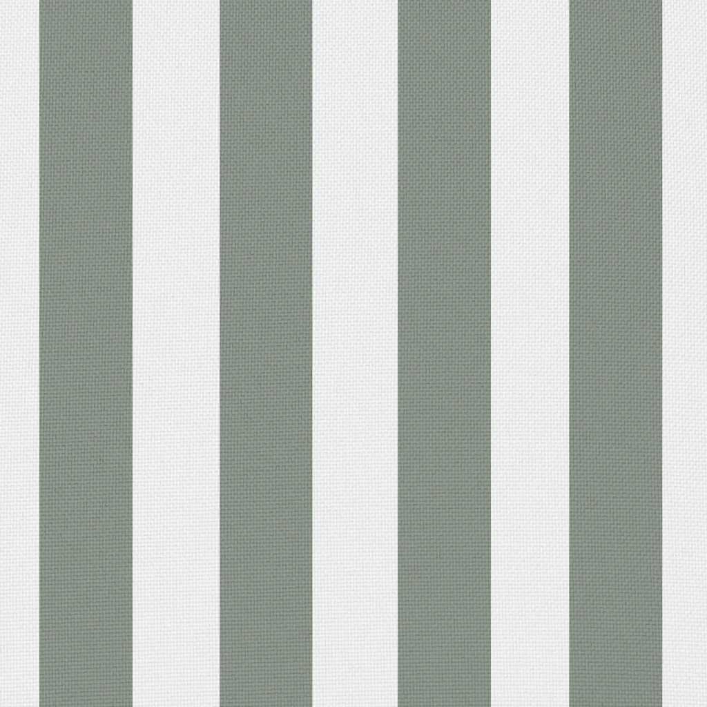 Cuscini da giardino, set da 4, motivo a righe, 45 x 45 cm, grigio