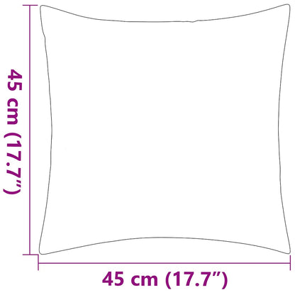 Cuscini da giardino, set da 4, motivo a righe, 45 x 45 cm, grigio