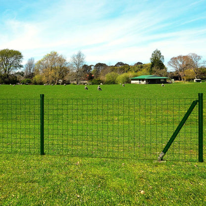 Eurozaun Stahl 10 x 1,7 m Grün