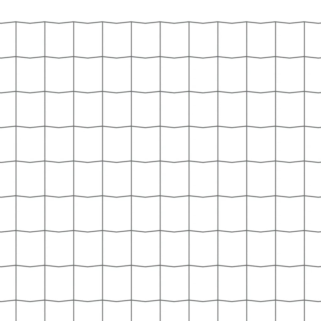 Eurozaun Stahl 10 x 0,8 m Grau