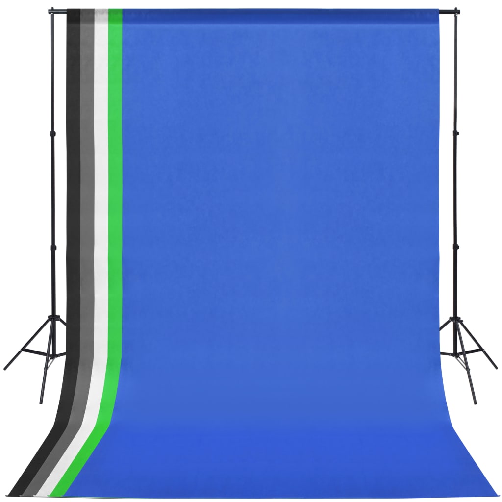 Fotostudio-Set: 5 Bunte Hintergründe & 2 Schirme