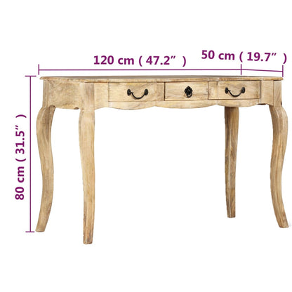 Konsolentisch Mangoholz Massiv 120x50x80 cm