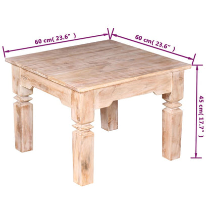 Couchtisch Akazienholz 60x60x45 cm