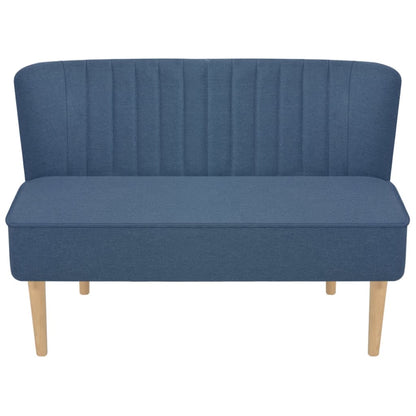 Sofa Stoff 117 x 55,5 x 77 cm Blau