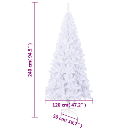 Künstlicher Weihnachtsbaum L 240 cm Weiß