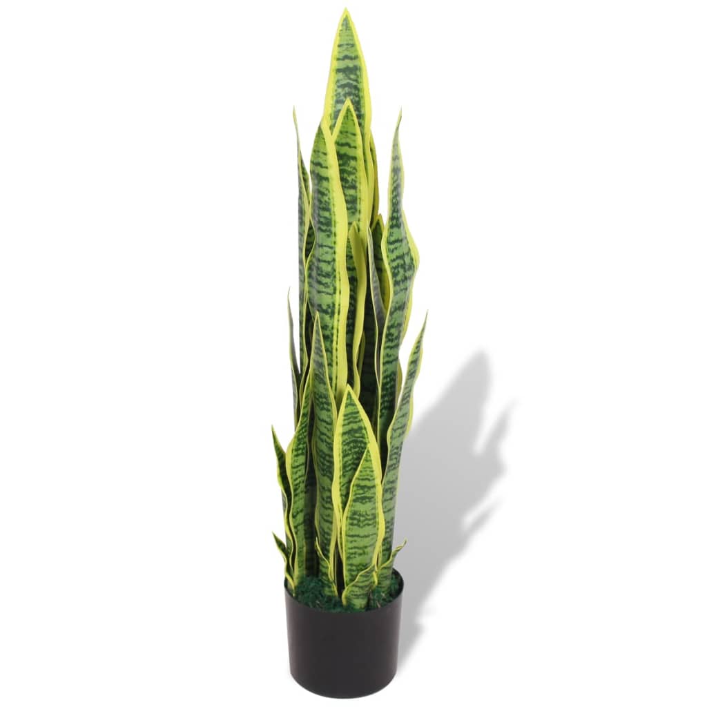 Sansevieria artificiale con vaso 90 cm verde