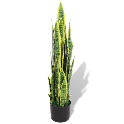 Sansevieria artificiale con vaso 90 cm verde