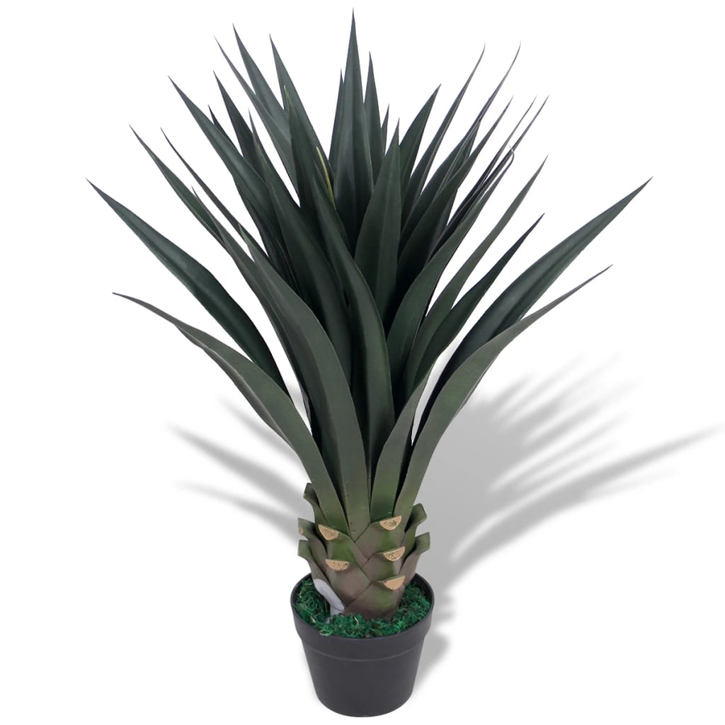 Pianta di yucca artificiale con vaso, 85 cm, verde